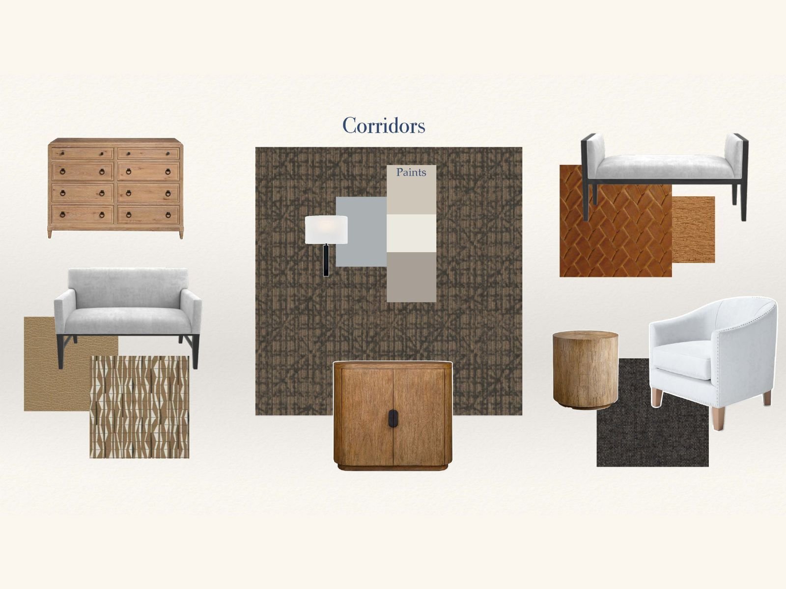 Remodel concepts for the corridors of Rivaria Vista Grande