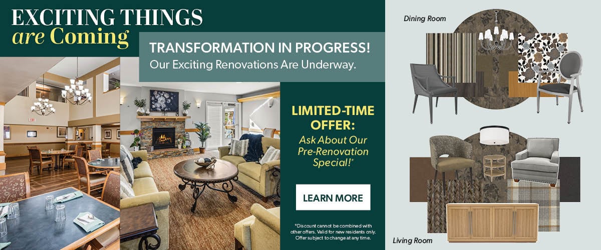 Our exciting renovations are underway