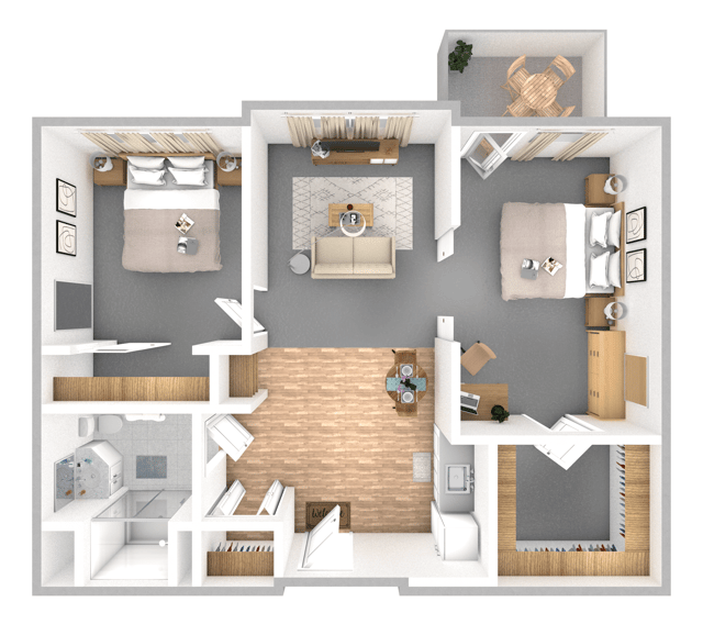 Rivaria Vista Grande Blue Spruce Two Br 720 sq. ft.