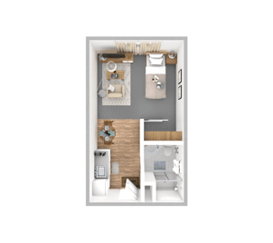 Rivaria Vista Grande Mulberry Studio 336 sq. ft.
